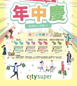 citysuper 2026 夏日狂歡 年中慶第一波
